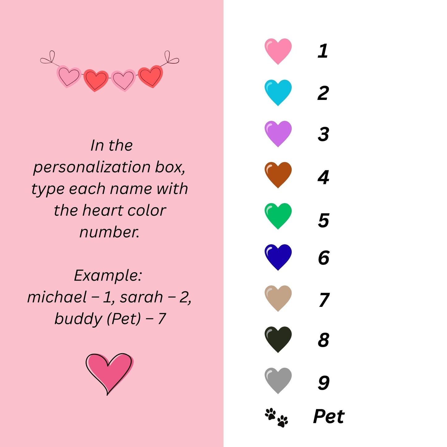 Personalized Family Name Print with Heart Balloons | Custom Family Portrait Wall Art | New Home Gift for Parents | Custom Quote & Pet Name